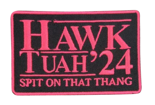 HAWK TUAH PATCH - PINK/BLACK